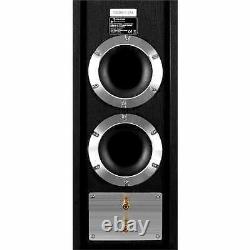 Speakers Floor Standing Hi-Fi Home Audio Passive Pair 3-Way Tower Black RMS 280W