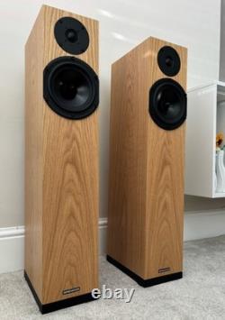 Spendor A4.2 Floor Standing Speakers In Oak. Stunning Sound. Boxed. Mint