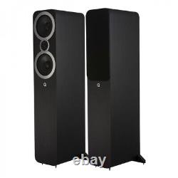 Superb Q Acoustics 3050i Floor Standing Speakers in Carbon Black