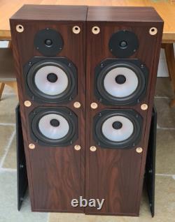 Superb Rogers Ls55 Floorstanding Bi-wire Loudspeakers Made In England Vg Cond