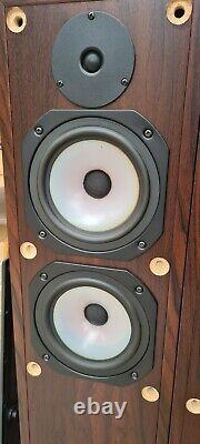 Superb Rogers Ls55 Floorstanding Bi-wire Loudspeakers Made In England Vg Cond