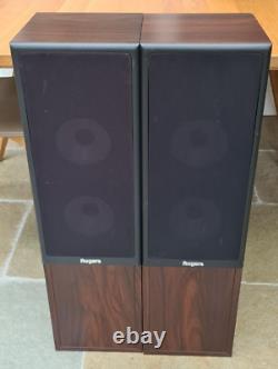 Superb Rogers Ls55 Floorstanding Bi-wire Loudspeakers Made In England Vg Cond