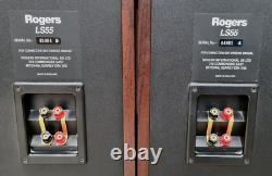 Superb Rogers Ls55 Floorstanding Bi-wire Loudspeakers Made In England Vg Cond