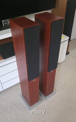System Audio SA1530 Floorstanding Hi-Fi Speakers Cherry Wood Pair Danish