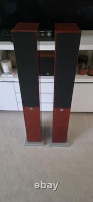 System Audio SA1530 Floorstanding Hi-Fi Speakers Cherry Wood Pair Danish