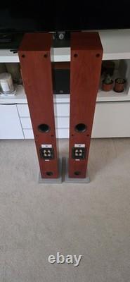 System Audio SA1530 Floorstanding Hi-Fi Speakers Cherry Wood Pair Danish