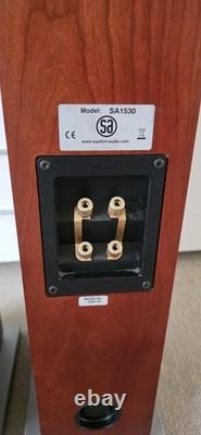 System Audio SA1530 Floorstanding Hi-Fi Speakers Cherry Wood Pair Danish