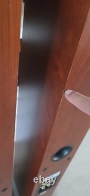 System Audio SA1530 Floorstanding Hi-Fi Speakers Cherry Wood Pair Danish