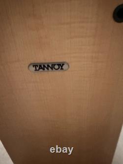 TANNOY MERCURY MX3 Floor Standing Speakers Light Maple and subwoofer