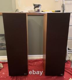 TDL Studio 3 Transmission Line Floor Standing Speakers with original stands