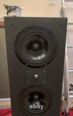 TDL Studio 3 Transmission Line Floor Standing Speakers with original stands