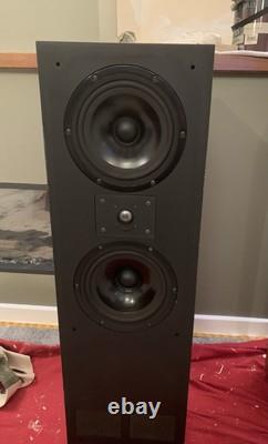 TDL Studio 3 Transmission Line Floor Standing Speakers with original stands