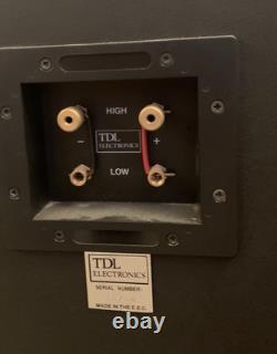 TDL Studio 3 Transmission Line Floor Standing Speakers with original stands