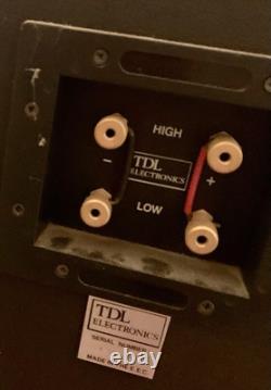 TDL Studio 3 Transmission Line Floor Standing Speakers with original stands