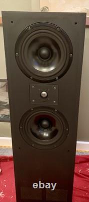 TDL Studio 3 Transmission Line Floor Standing Speakers with original stands
