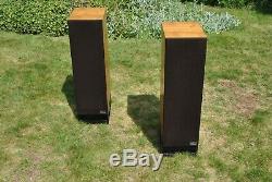 TDL Studio Monitor 1 Transmission Line Floor Standing Speakers Teak