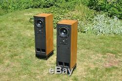 TDL Studio Monitor 1 Transmission Line Floor Standing Speakers Teak