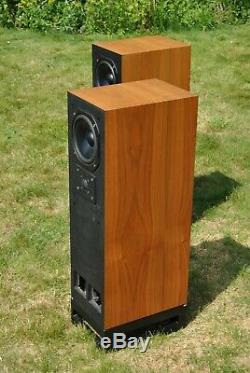 TDL Studio Monitor 1 Transmission Line Floor Standing Speakers Teak