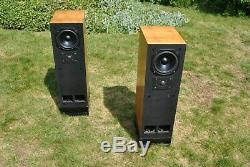 TDL Studio Monitor 1 Transmission Line Floor Standing Speakers Teak