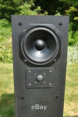 TDL Studio Monitor 1 Transmission Line Floor Standing Speakers Teak