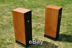 TDL Studio One Transmission Line Floor Standing Speakers Teak