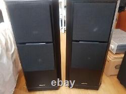 Tannoy 611 Mk1 Dual-Concentric Black Floor Standing Speakers Made In The UK