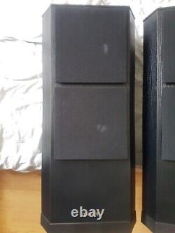 Tannoy 611 Mk1 Dual-Concentric Black Floor Standing Speakers Made In The UK