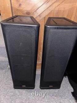 Tannoy 633 Black Ash 100 Watt Standing Floor Loud Speakers