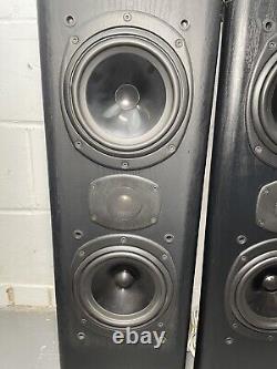 Tannoy 633 Black Ash 100 Watt Standing Floor Loud Speakers