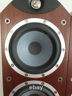 Tannoy Eyris 2 Walnut Floor Standing Speakers Tested Working SEE PICS