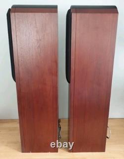 Tannoy Eyris 2 Walnut Floor Standing Speakers Tested Working SEE PICS
