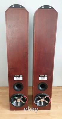 Tannoy Eyris 2 Walnut Floor Standing Speakers Tested Working SEE PICS
