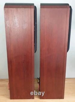Tannoy Eyris 2 Walnut Floor Standing Speakers Tested Working SEE PICS