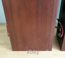 Tannoy Eyris 2 Walnut Floor Standing Speakers Tested Working SEE PICS