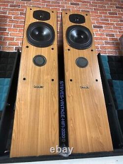 Tannoy Mercury M3 Cherry Floor Standing Speakers + spikes + covers L@@K FREE P+P