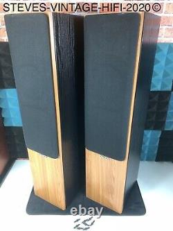 Tannoy Mercury M3 Cherry Floor Standing Speakers + spikes + covers L@@K FREE P+P