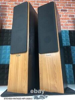 Tannoy Mercury M3 Cherry Floor Standing Speakers + spikes + covers L@@K FREE P+P