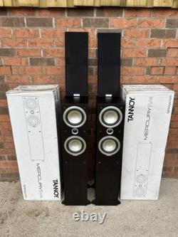 Tannoy Mercury V4 Dark Walnut Floor Standing Speakers Boxed Excellent Condition