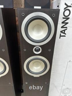 Tannoy Mercury V4 Dark Walnut Floor Standing Speakers Boxed Excellent Condition