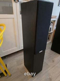 Tannoy Mercury V4 Dark Walnut Floor-Standing Speakers Home Theater, Left Right