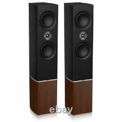 Tannoy Platinum F6 Speakers Black & Burgundy Floor Standing Loudspeaker