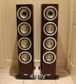 Tannoy Precision 6.4 Floorstanding Speakers -Satin Walnut Finish BOXED MINT COND