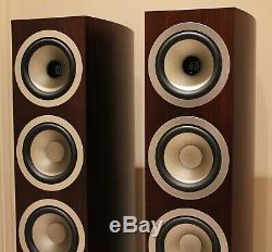 Tannoy Precision 6.4 Floorstanding Speakers -Satin Walnut Finish BOXED MINT COND