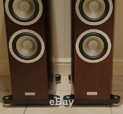 Tannoy Precision 6.4 Floorstanding Speakers -Satin Walnut Finish BOXED MINT COND