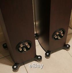 Tannoy Precision 6.4 Floorstanding Speakers -Satin Walnut Finish BOXED MINT COND