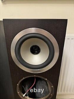 Tannoy Revolution DC6T Floor Standing Speakers Espresso Missing Low Range Driver