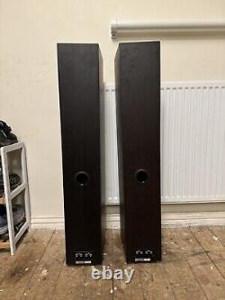 Tannoy Revolution DC6T Floor Standing Speakers Espresso Missing Low Range Driver