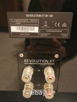 Tannoy Revolution XT-8F Floor Standing Speakers. Boxed & Accessories. MINT