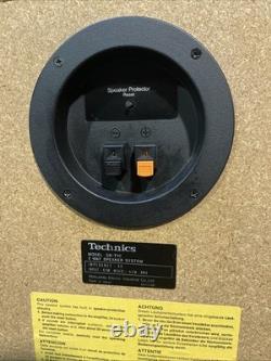 Technics SB-T10 Speakers Linear Phase System Floor Standing Black 8 Ohms 50w RMS