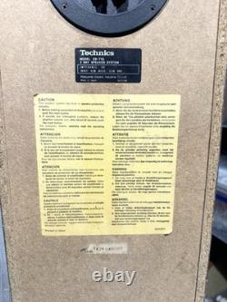 Technics SB-T10 Speakers Linear Phase System HiFi Floor Standing Made Japan